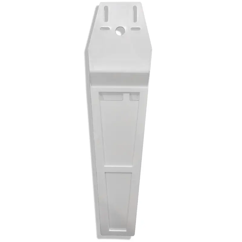 Extra long plastic knife holder for 2-3 knives, white