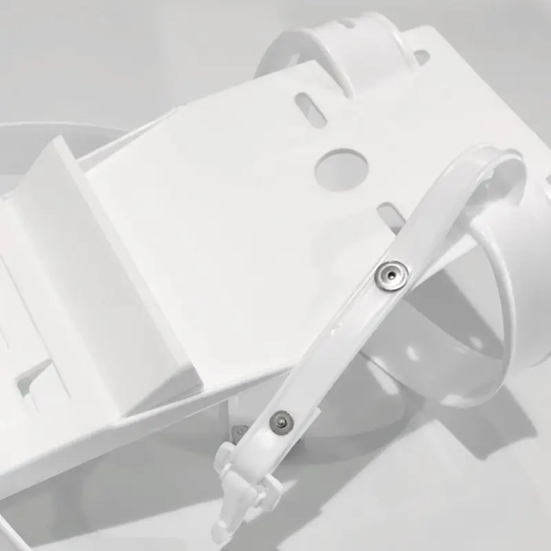 Porte-couteaux en plastique blanc pour 2 à 3 couteaux, avec sangle.