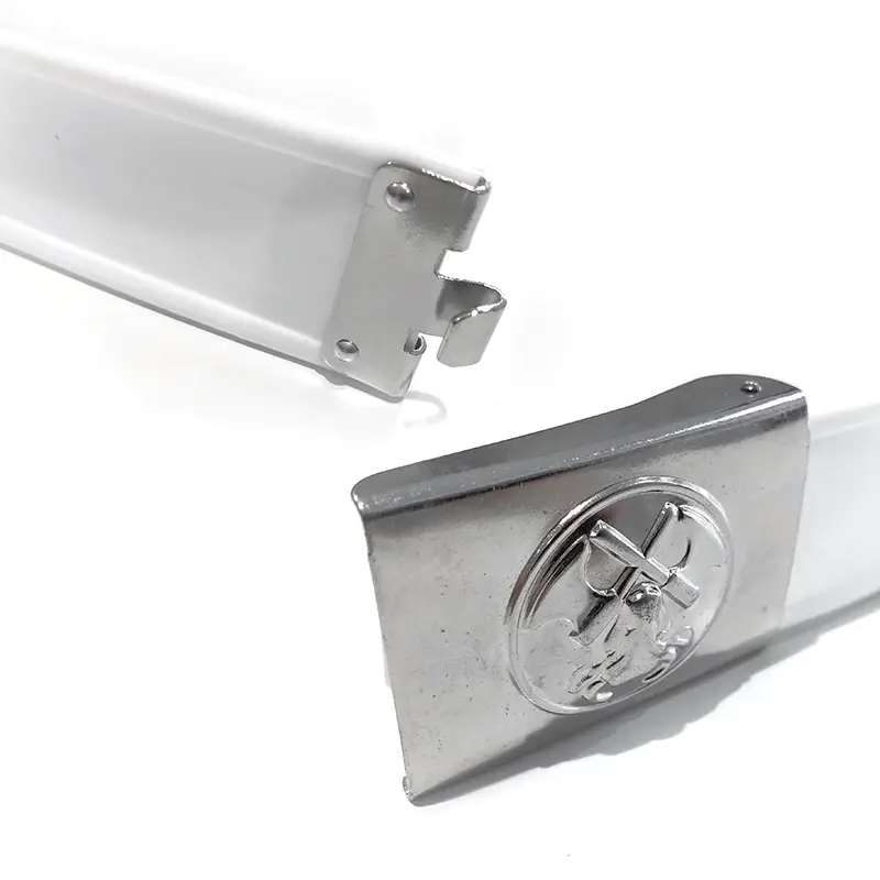 Belt with buckle for plastic knife holders, white