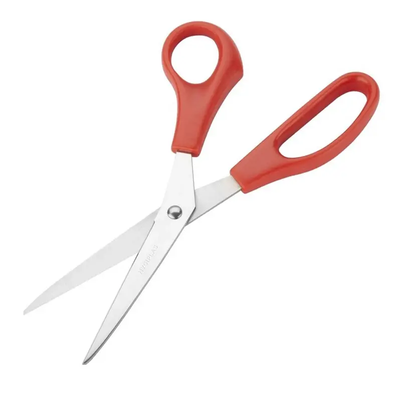 Keukenschaar RVS handgreep rood