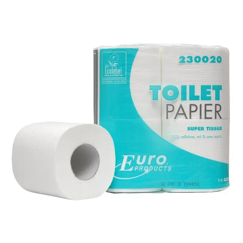 Papier toilette Euro Products super mouchoir 2 plis 200 feuilles blanc