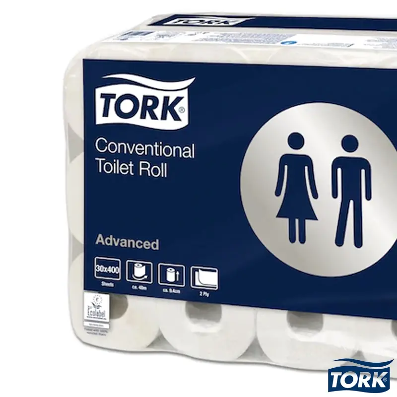 Tork traditioneel toiletpapier 2-laags T4 Advanced wit