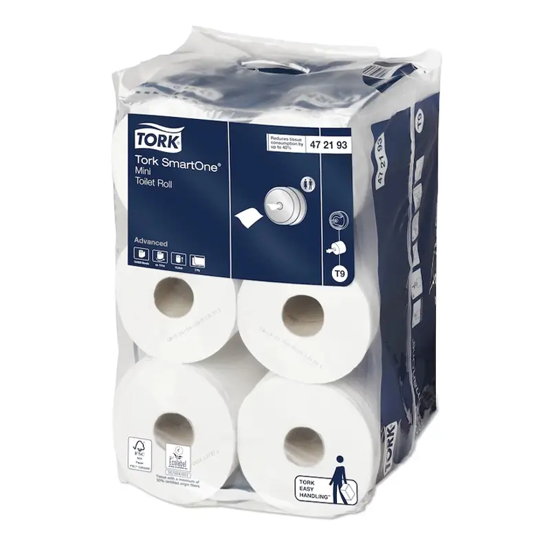 Tork SmartOne Mini toiletpapier 2-laags T9 wit