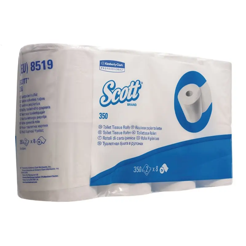 Kimberly-Clark Scott Essential 8519 toiletpapier 2-laags 350 vel wit