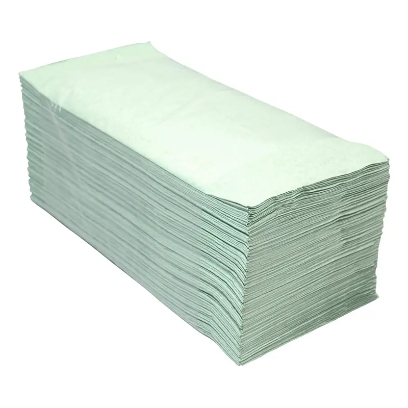 Euro Products V-fold paper towels 1-ply 23x25 cm green