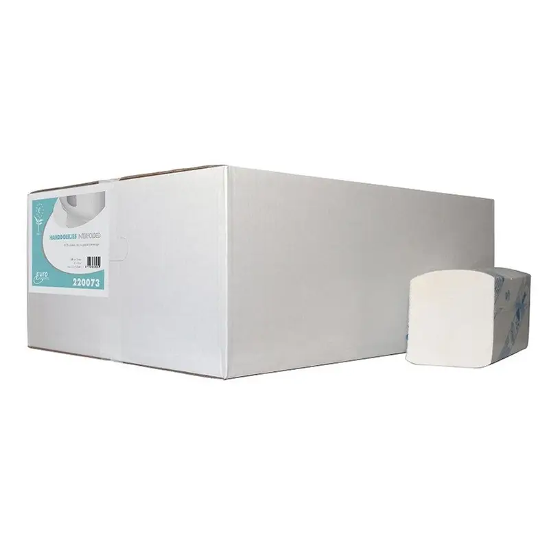 Euro Products handdoekpapier interfold cellulose 3-laags 320x220 mm wit