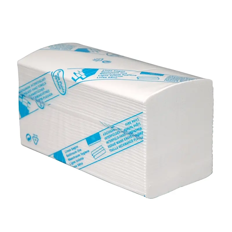 Euro Products handdoekpapier interfold cellulose 3-laags 320x220 mm wit