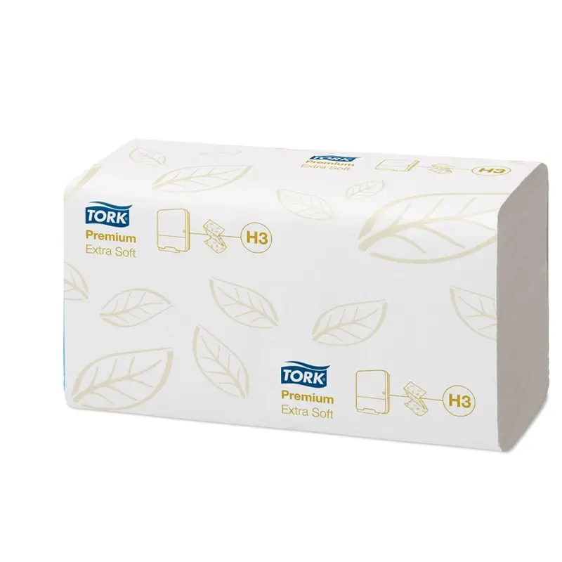 Essuie-tout Tork extra doux 2 plis en Z H3 blanc