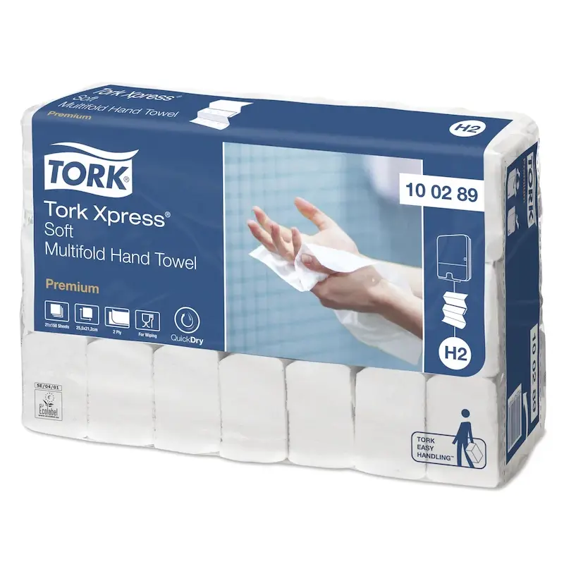 Tork Xpress towel paper Multifold 2-layer H2 Premium white