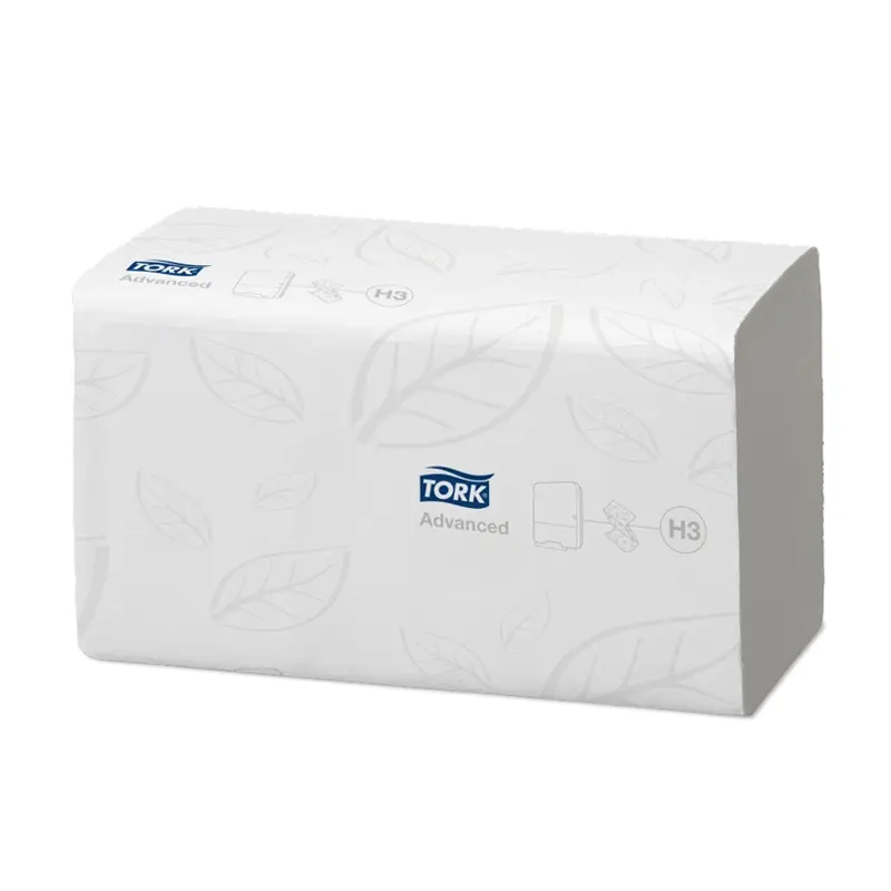 Tork soluble paper towels Z-fold H3 2-ply white