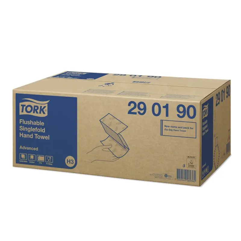 Tork soluble paper towels Z-fold H3 2-ply white