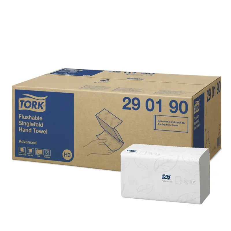 Tork soluble paper towels Z-fold H3 2-ply white
