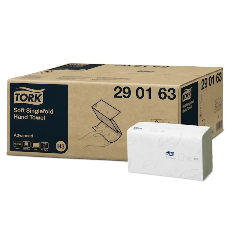 Tork towel paper Singlefold Advanced H3 2-ply white