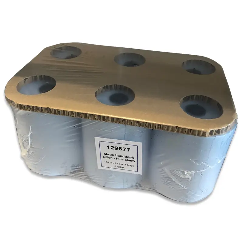 Euro Products Matic Plus paper towel roll with cap cellulose 2-ply 150 meters blue