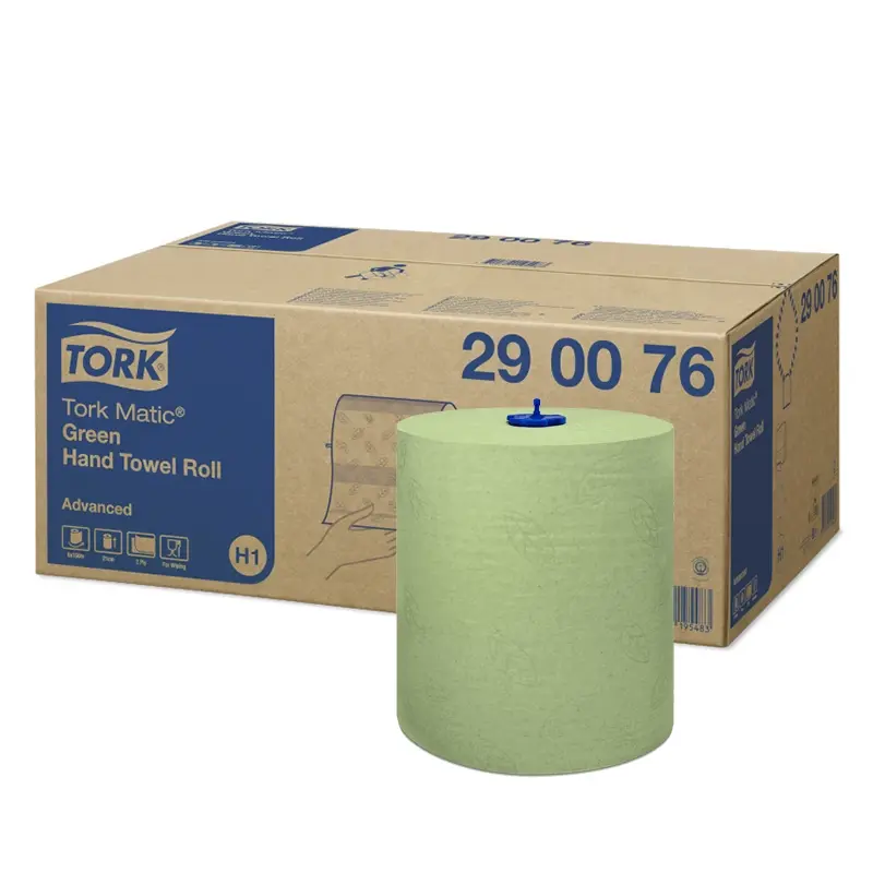 Tork Matic handdoekrol Advanced 2-laags H1 groen