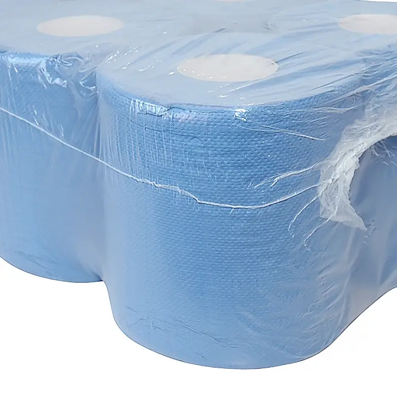 Papier de nettoyage Euro Products midi 2 plis recyclé 150 mètres bleu