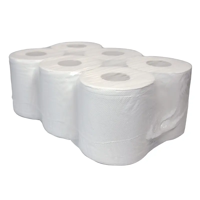 Euro Products poetspapier midi geperforeerd 2-laags recycled 150 meter wit