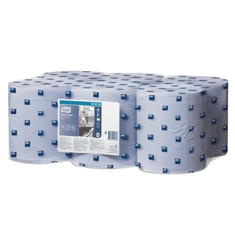 Papier de nettoyage Tork Wiping Centerfeed M2 midi 1 pli bleu