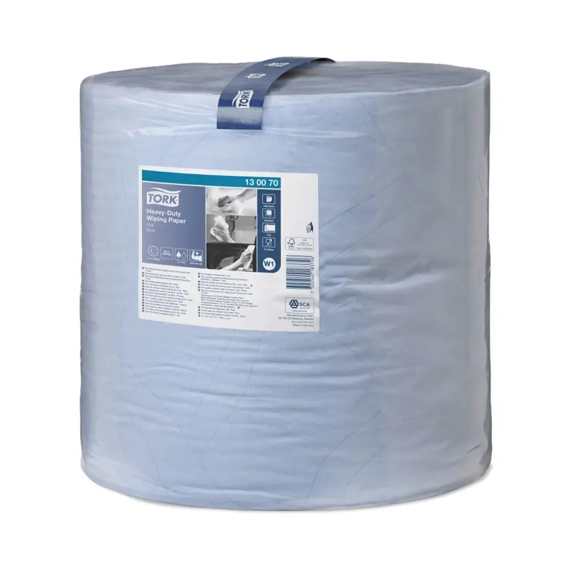 Tork cleaning paper industrial roll Heavy-Duty W1 2-ply 340 meters blue