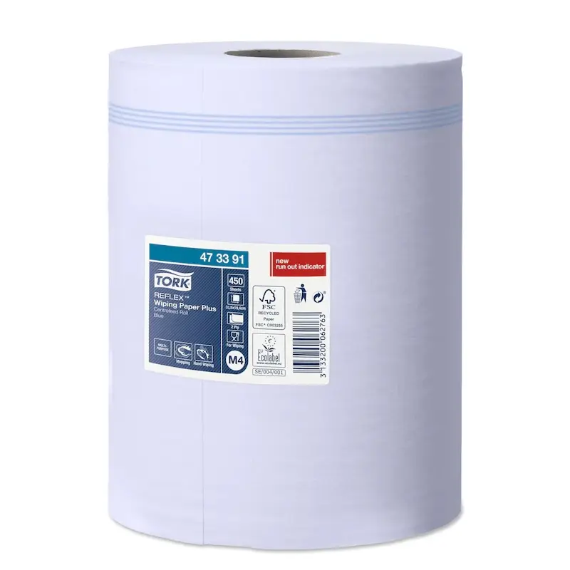 Tork Reflex Plus Centerfeed M4 poetspapier midi 2-laags blauw