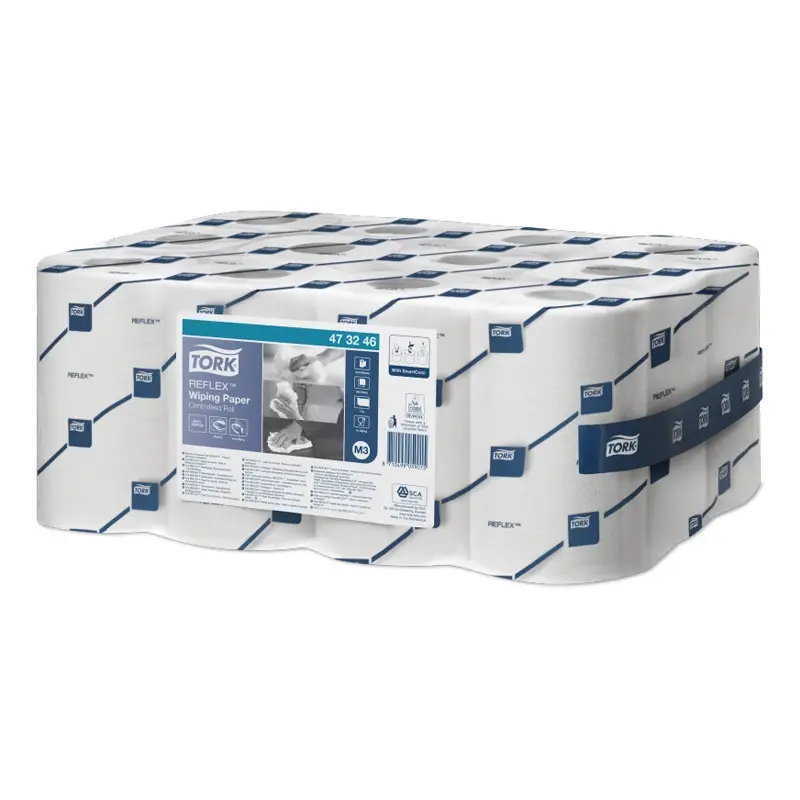 Papier de nettoyage Tork Reflex Mini Centerfeed 1 couche Advanced M3 blanc