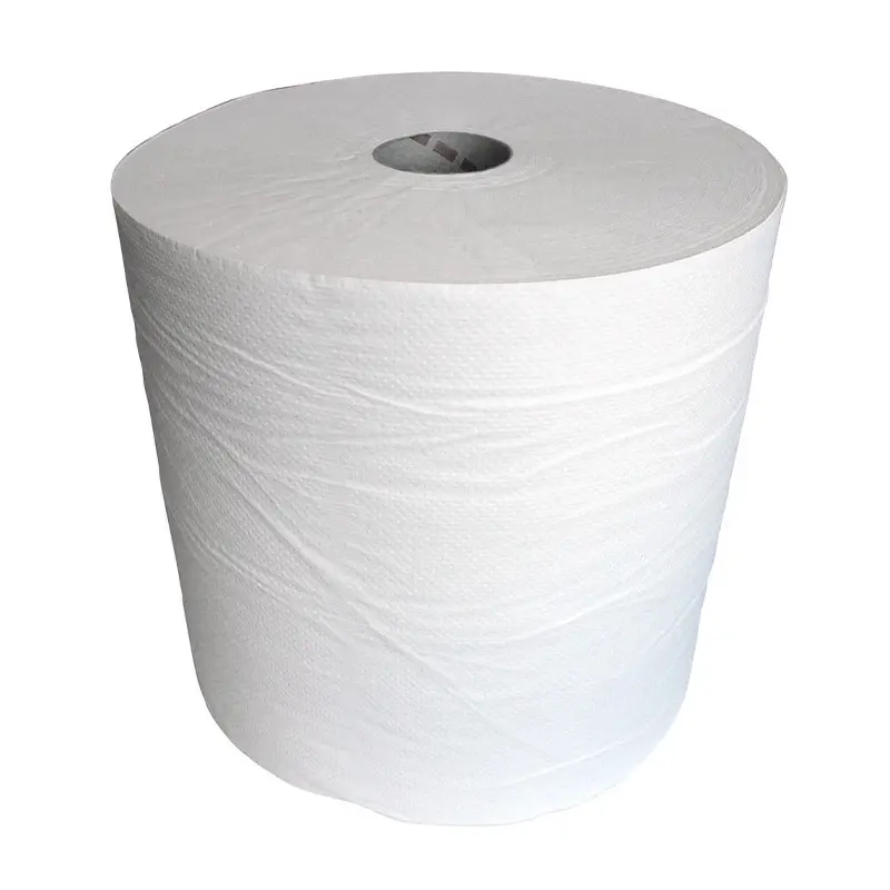 Euro Products poetspapier industrierol 2-laags cellulose 350 meter wit