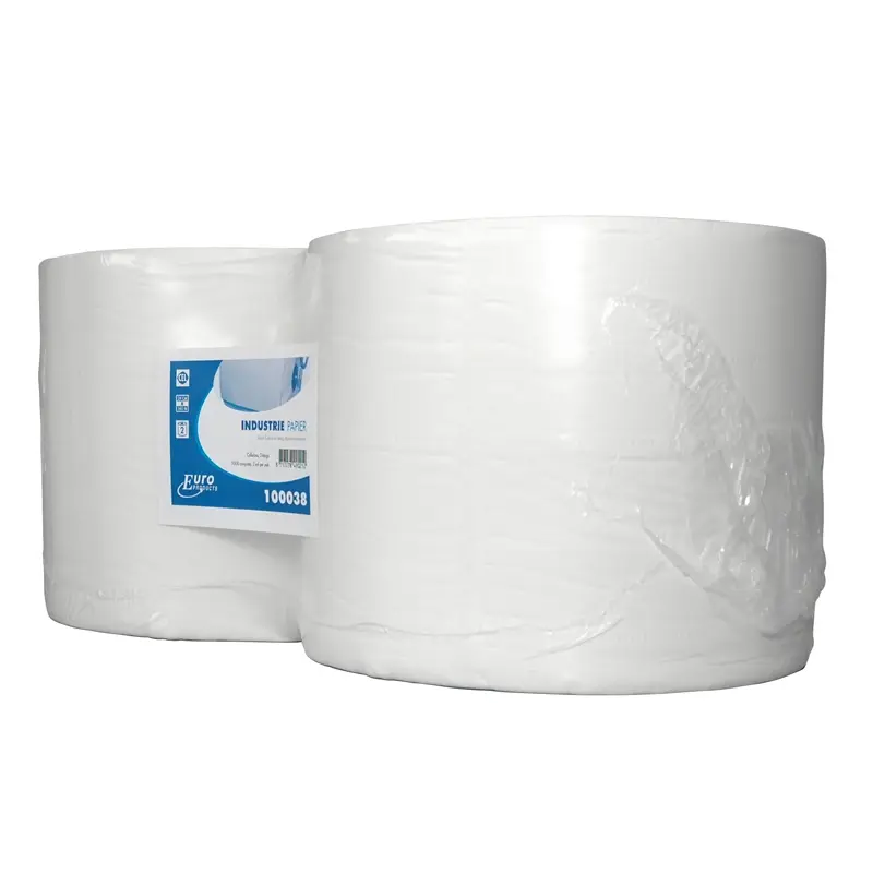 Euro Products cleaning paper industrial roll 2-ply cellulose 380 meters white