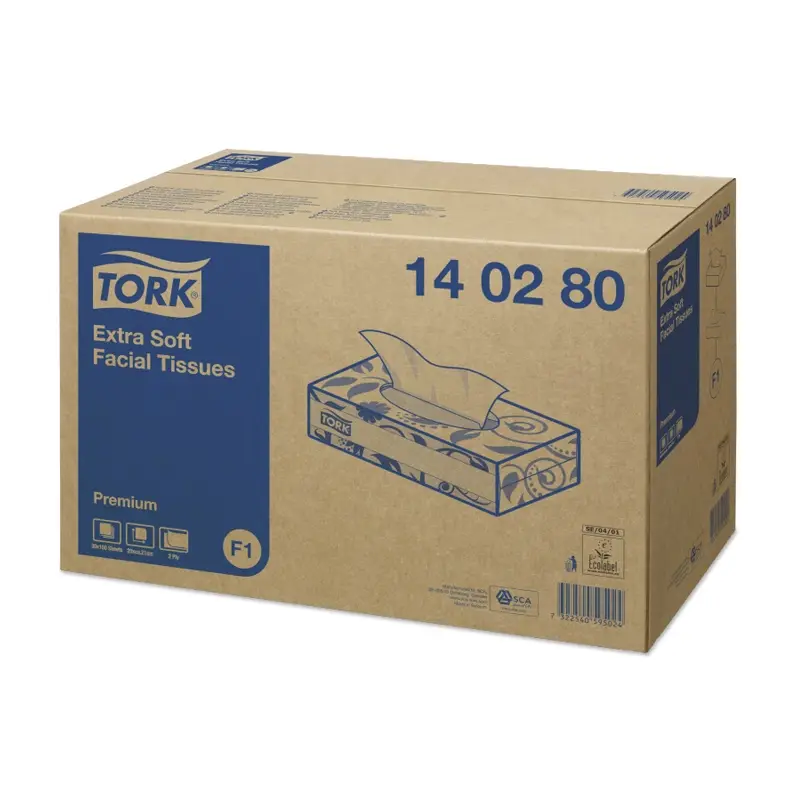 Mouchoirs en papier Tork extra doux 2 plis F1 blancs