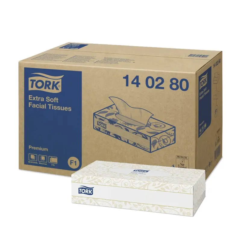 Mouchoirs en papier Tork extra doux 2 plis F1 blancs