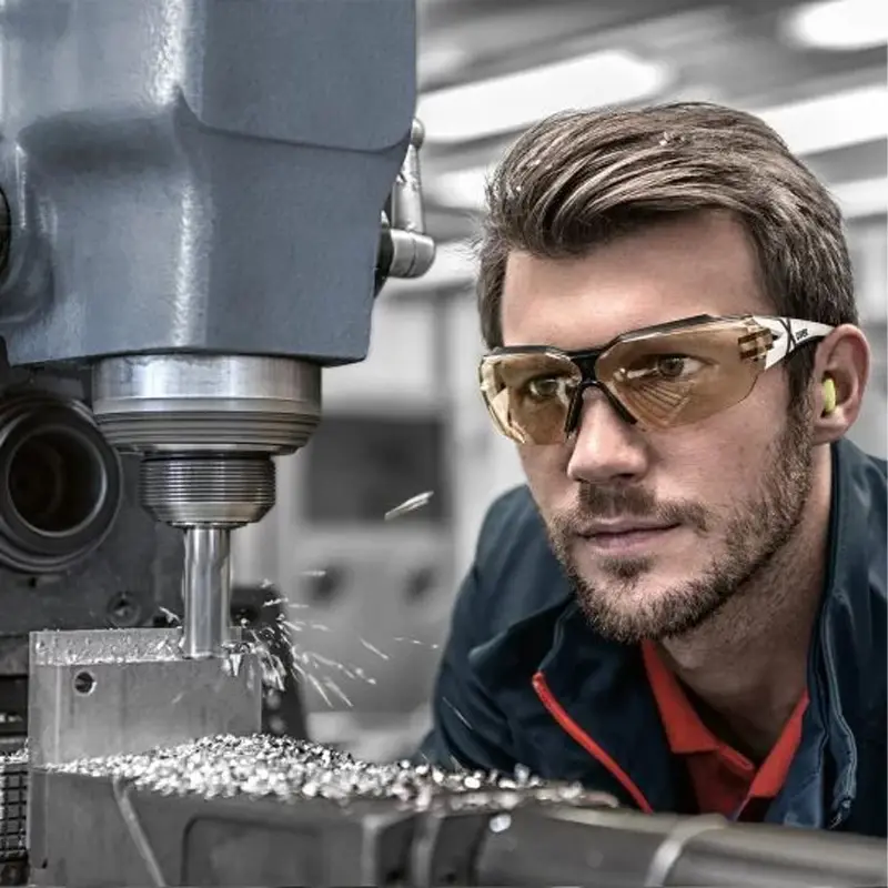 Lunettes de sécurité Uvex Pheos cx2 9198064 en polycarbonate CBR65 marron clair