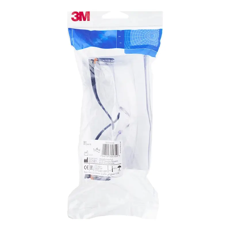 3M 2800 over-the-glasses glasses polycarbonate clear