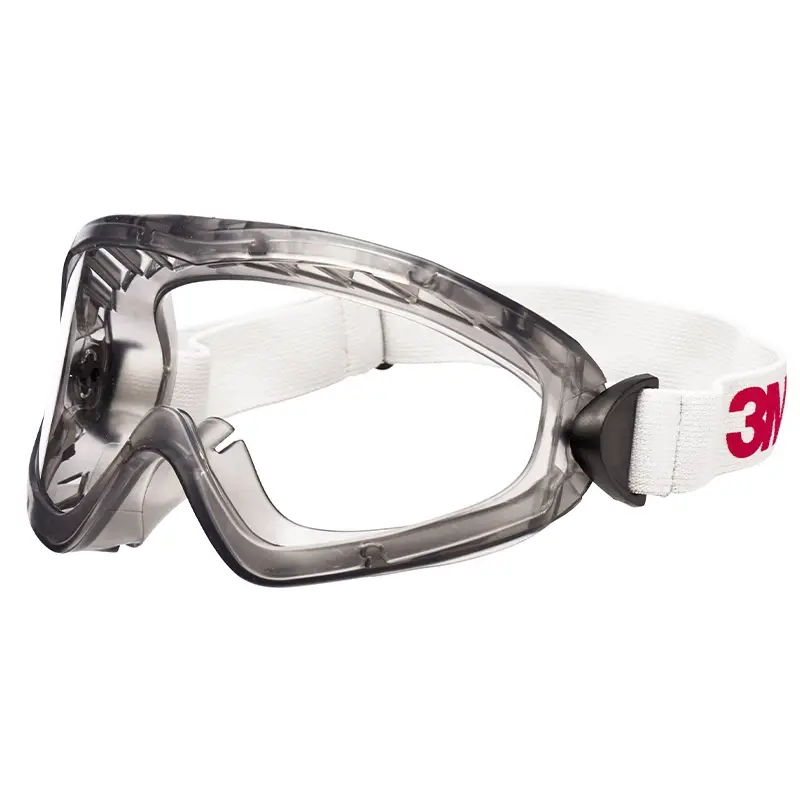 3M 2890 wide-view goggles polycarbonate clear ventilated
