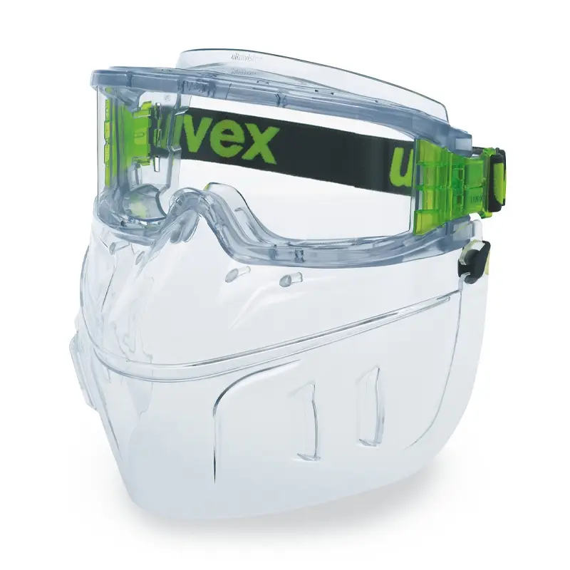 Lunettes de protection à large champ de vision en polycarbonate Uvex Ultravision 9301-555 avec protection faciale