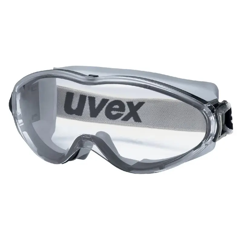 Uvex 9302285 wide-view goggles polycarbonate clear ventilated black/grey