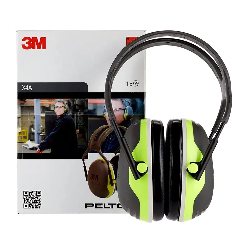 3M Peltor X4A Hi-Vis earmuffs with headband