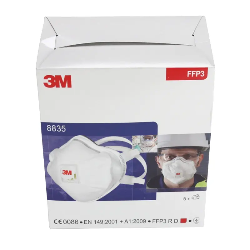 3M 8835+ dust mask cup FFP3 RDV with exhalation valve