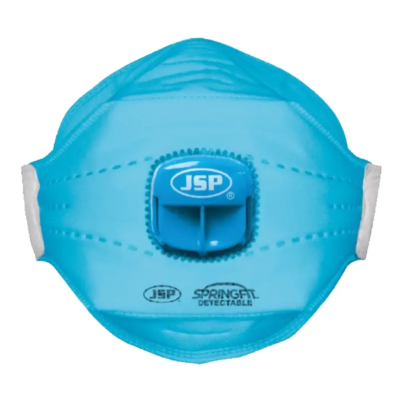 JSP SpringFit Blu 429ML stofmasker vouw FFP2 NR D met uitademventiel
