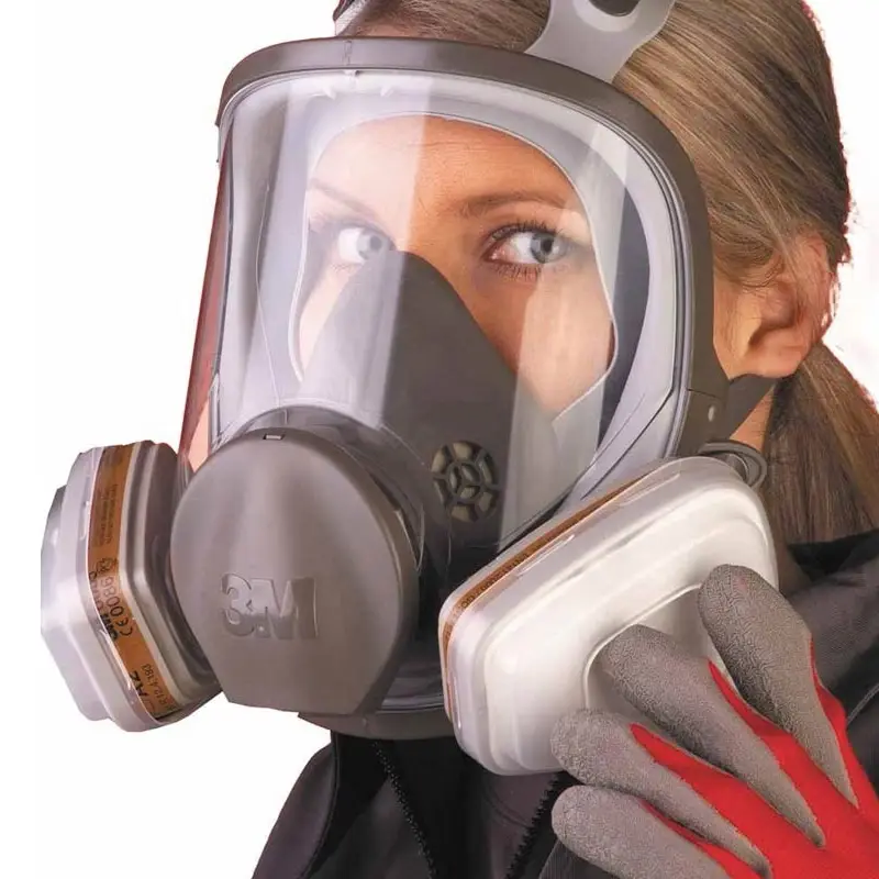 3M 6900 full face mask elastomer with dual filter size L