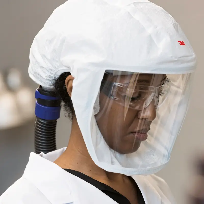 Cagoule à ventilation intégrée 3M Versaflo S-133 avec joint facial et visière PETG, taille M/L