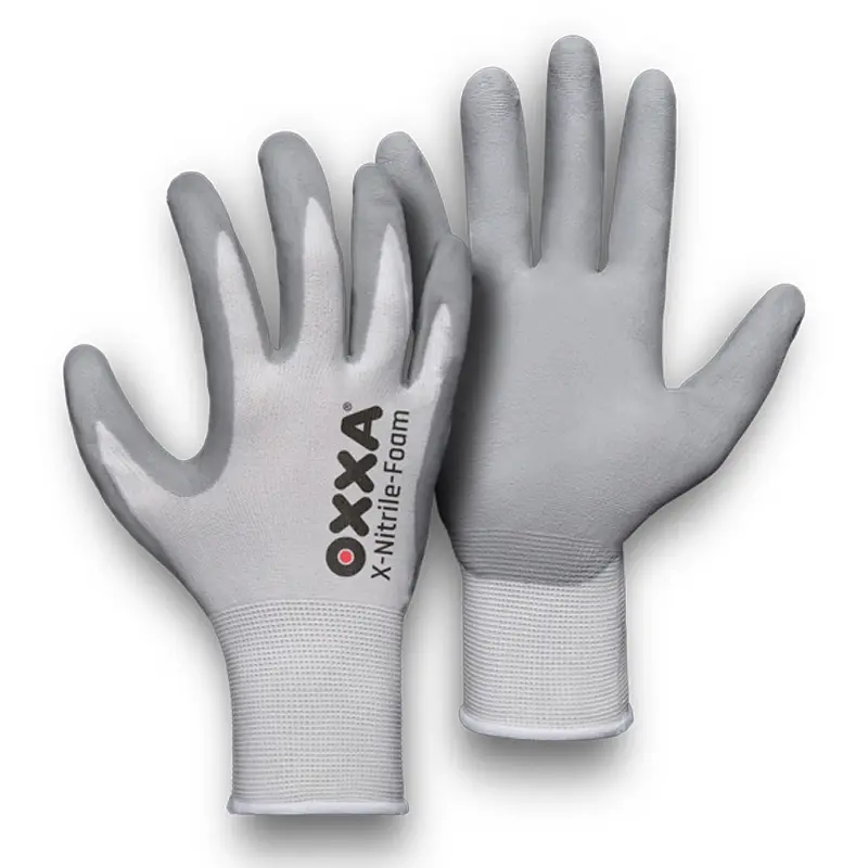 Gant Oxxa X-Nitrile-Foam 51-280 gris/blanc taille 7