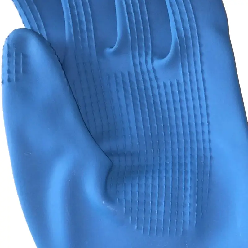 Gant DPL Blue Grip en latex résistant aux produits chimiques bleu taille L (8-8,5)