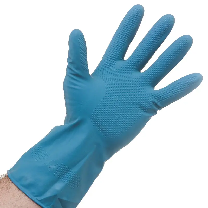 Gant en latex Hycare bleu taille M