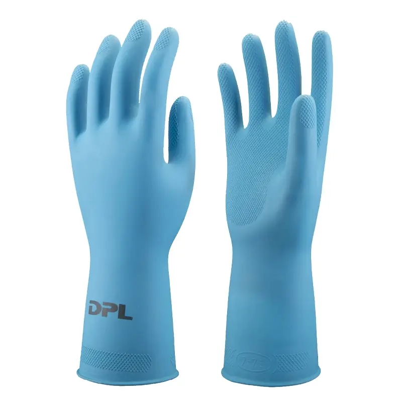 DPL Nova 38 handschoen latex chemiebestendig blauw maat M (7-7,5)
