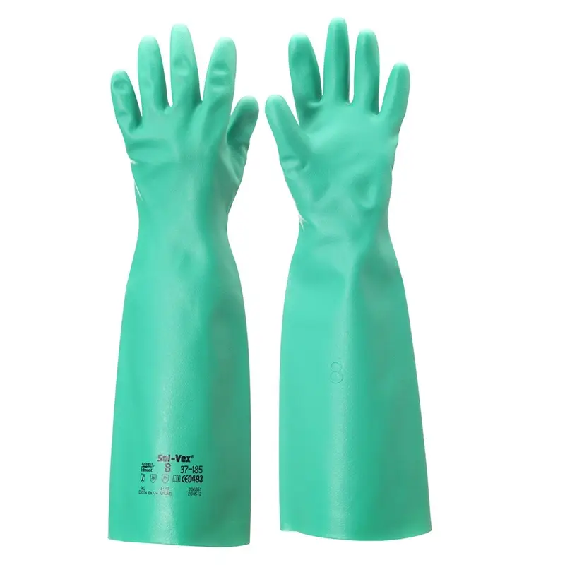 Ansell AlphaTec Solvex 37-185 handschoen nitril chemiebestendig maat 8