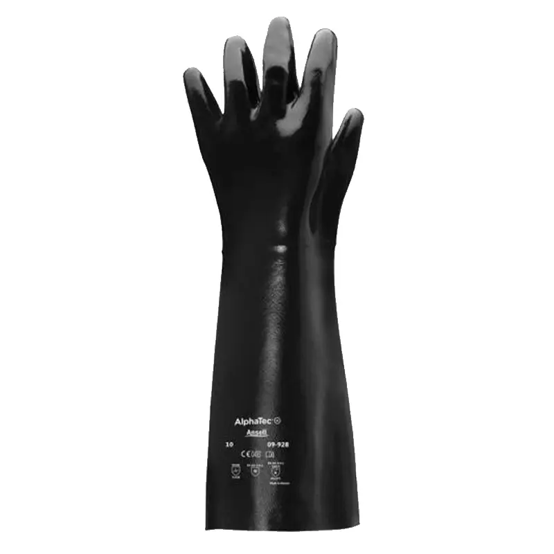 Ansell AlphaTec 09-928 neoprene glove chemical-resistant size 10
