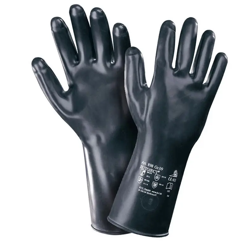 Gant en caoutchouc butyle KCL Butoject 898 résistant aux produits chimiques, taille 10