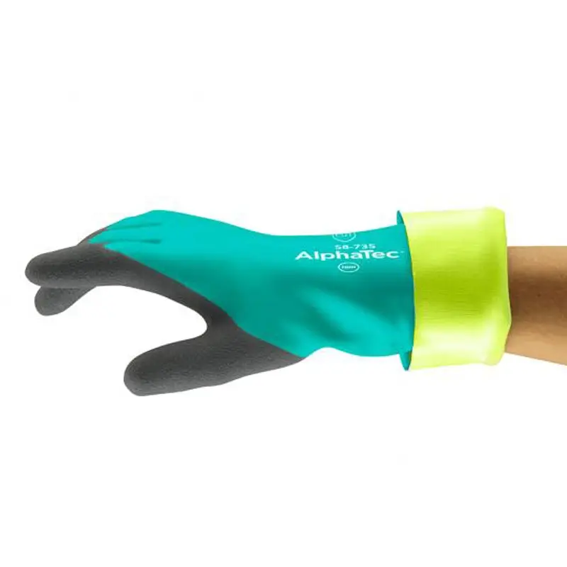 Gant en nitrile Ansell AlphaTec 58-735, résistant aux coupures et aux produits chimiques, taille 11