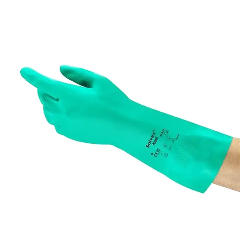 Gant en nitrile Ansell AlphaTec Solvex 37-676 résistant aux produits chimiques, taille 10
