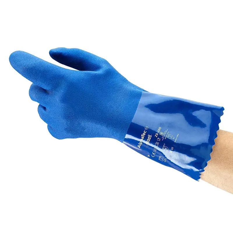 Ansell AlphaTec 23-200 glove PVC chemical resistant size 10