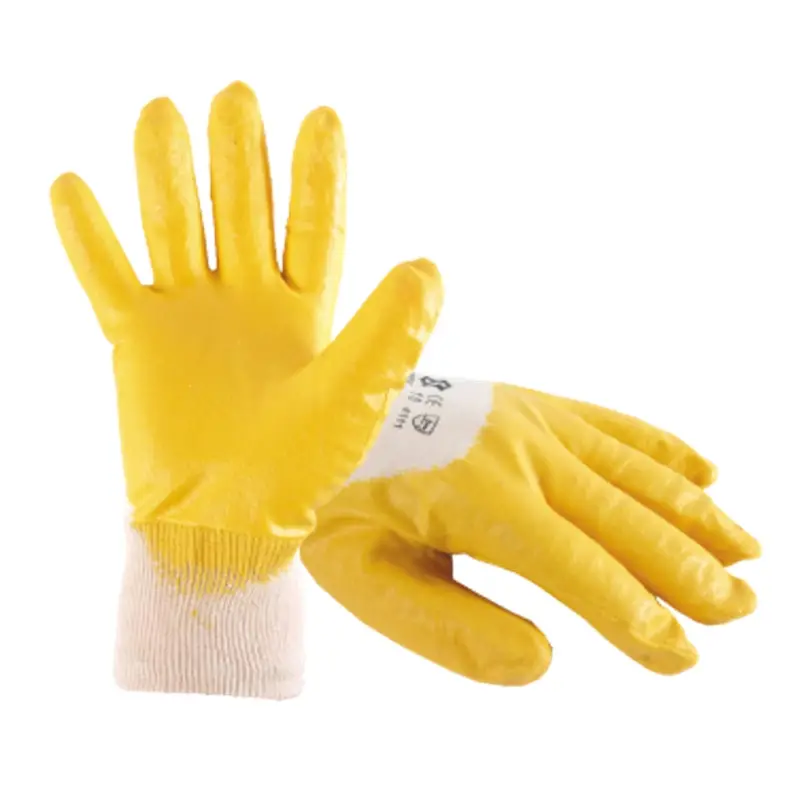 Gant NBR avec manchette Stronghand Yellowstar jaune taille 10